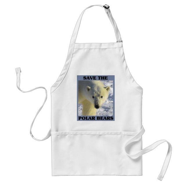 Tablier Sauvez les ours polaires (Devant)