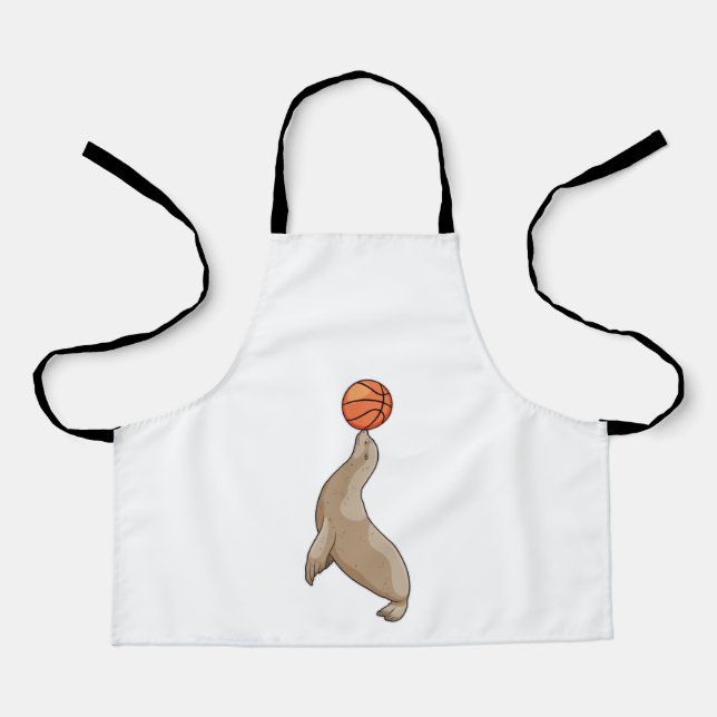 Tablier Sceau avec basket-ball (Recto)