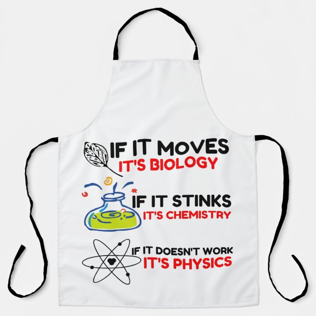 TABLIER SCIENCE BIOLOGY CHIMIISTRY PHYSICS (Recto)