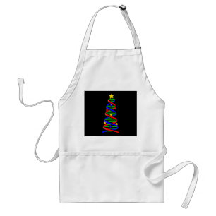 Tablier Science de la vie des arbres de Noël de l'ADN de