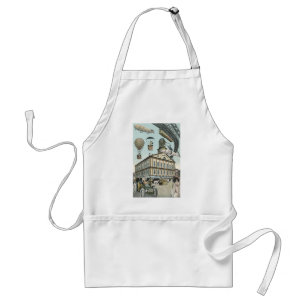 Tablier Science Fiction vintage, Victorian Steam Punk City