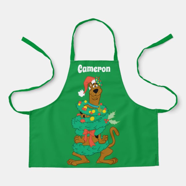 Tablier Scooby de Noël (Recto)