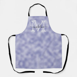 Tablier Script tendance violet huile Monogramme cuisine