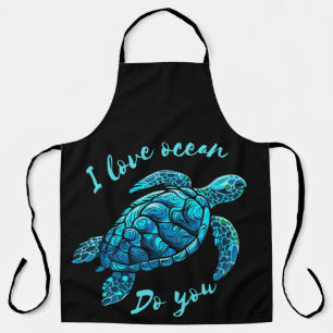 Tablier Sea Turtle love Ocean