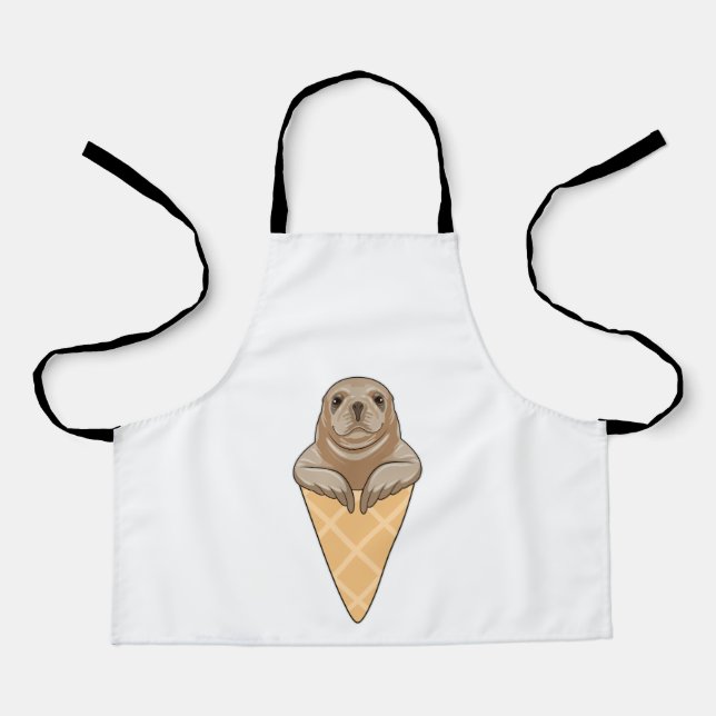 Tablier Seal with Ice cream cone (Recto)