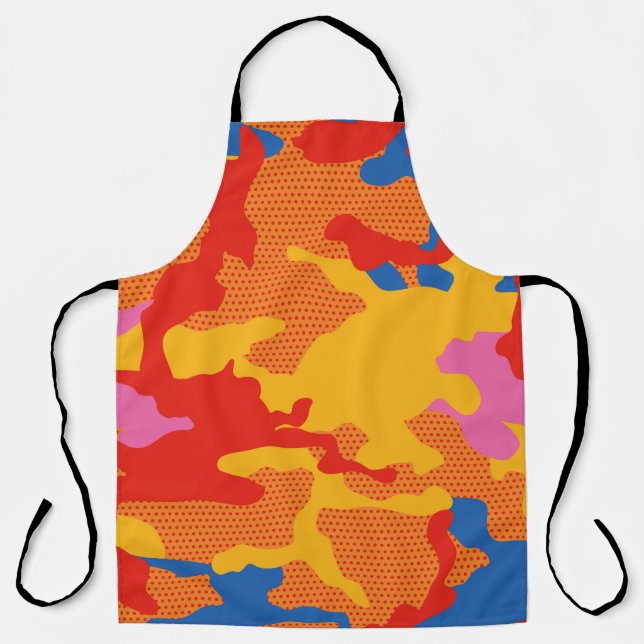 Tablier Seamless camouflage background pattern. Seamless c (Recto)