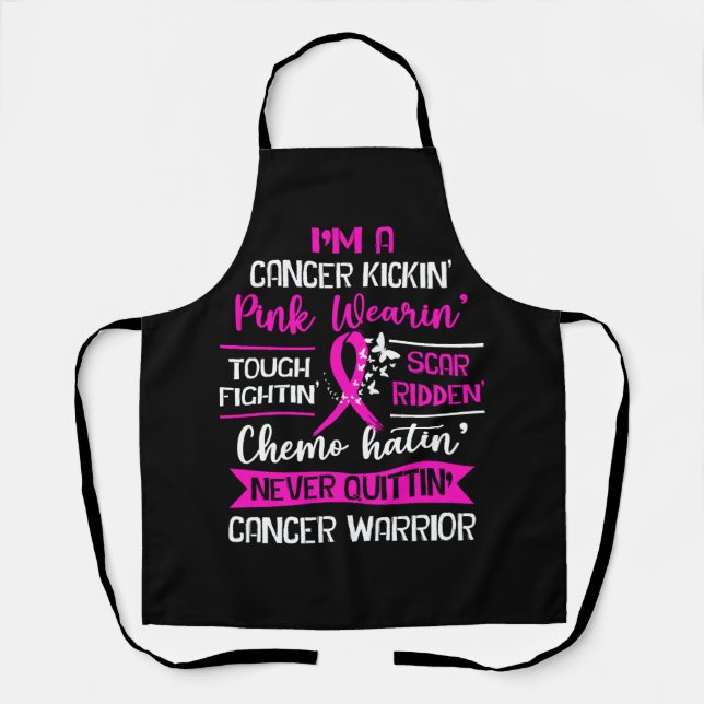Tablier Sensibilisation au cancer du sein Cancer Kickin' C (Recto)