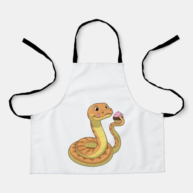 Tablier Serpent avec muffin (Recto)