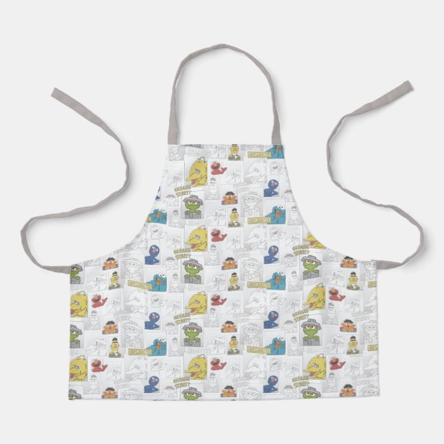 Tablier Sesame StreetVintage Comic Motif (Recto)