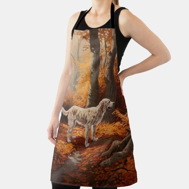 Tablier Setter anglais en automne Leaves Fall Inspire (Insitu)