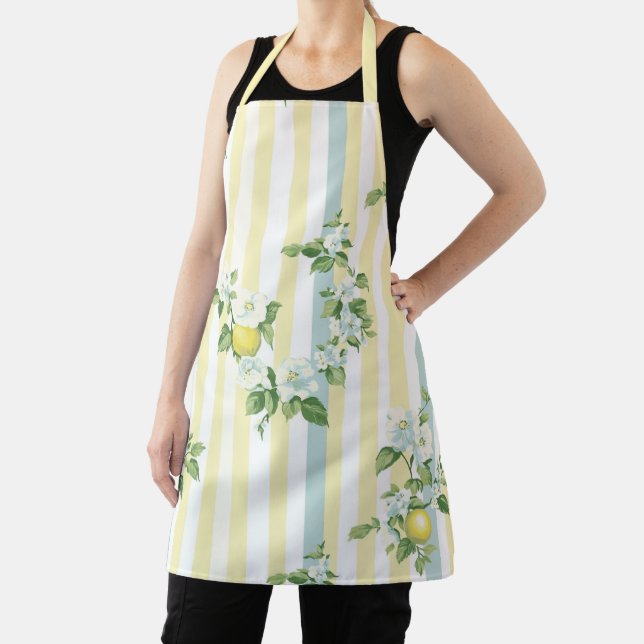 Tablier Shabby Chic Lemon Floral Series Design #11 (Insitu)