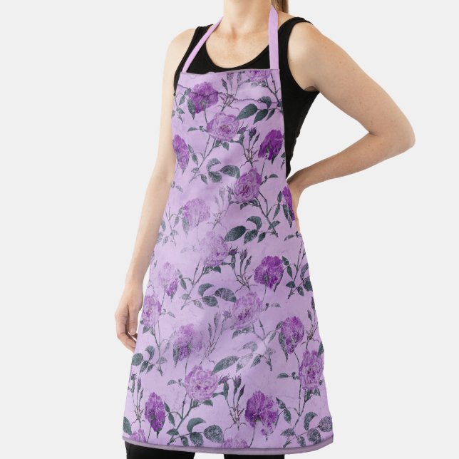 Tablier Shabby Floral Purple Series Design 2 (Insitu)