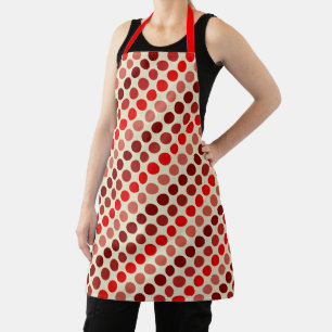 Tablier Shades of Red Pois par Shirley Taylor