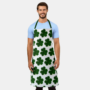 Tablier Shamrock Clovers Motif St Patrick
