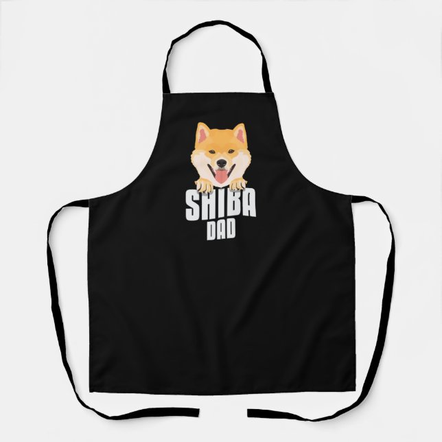 Tablier Shiba Inu Papa, Chien Papa (Recto)