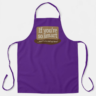 Tablier Si tu es si intelligent Purple