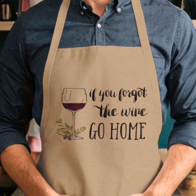 Tablier Si vous avez oublié le vin, aller à la maison Aqua (Créateur téléchargé)