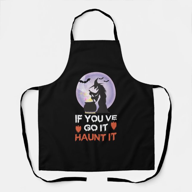 Tablier Si vous l'avez fait Haunt It Funny Halloween (Recto)
