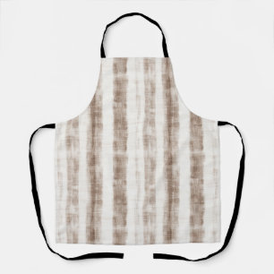 Tablier Sicilien Tissé Crème Brun Rayures Enterrement de V