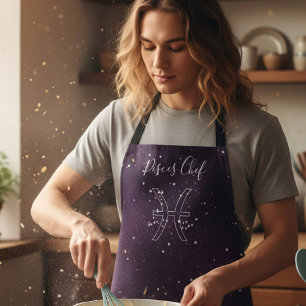 Tablier SIGNE Zodiaque Pisces Astrologie Apron pourpre