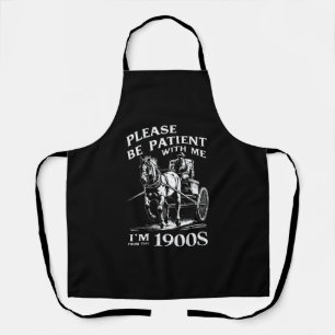 Tablier S'il vous plaît soyez patient avec moi Je suis Vin