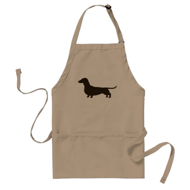 Tablier Silhouette de chien de saucisse (teckel aux (Devant)