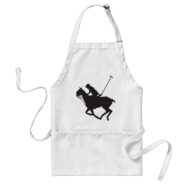 Tablier Silhouette de poney de polo (Devant)
