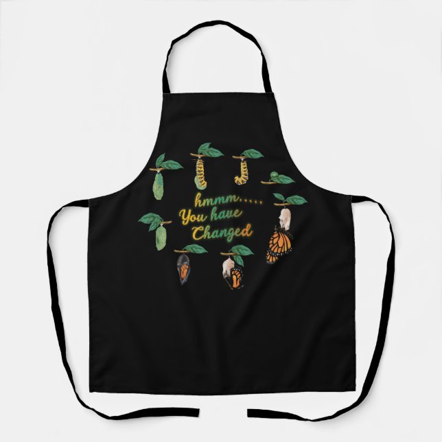 Tablier Silly Caterpillar Monarch Papillon Humour Vous Ave (Recto)