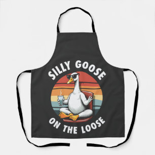 Tablier Silly Goose sur Loose Meditation Yoga Retro