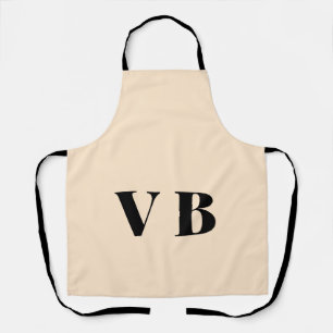 Tablier simple couleur pastel personnalisée minimale solid