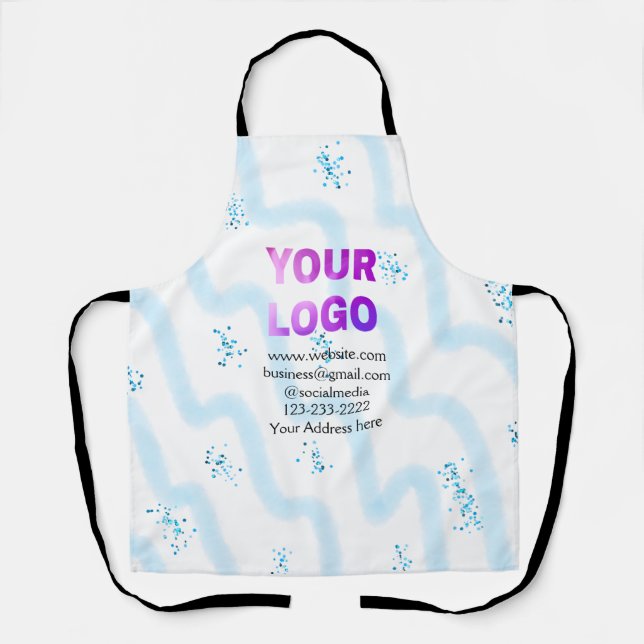 Tablier simple minimal add your logo/design here text  pos (Recto)
