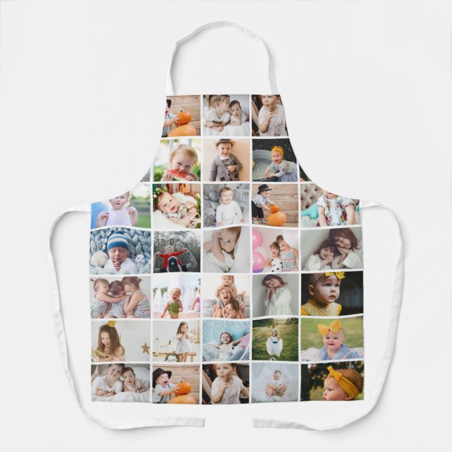 Tablier Simple moderne 29-Photo Collage Moyen (Recto)