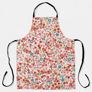 Tablier Simple motif mignon dans des fleurs à petite échel