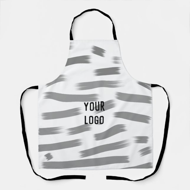 Tablier simple personnalisé jaune bleu aquarelle ajouter l (Recto)