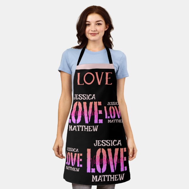 Tablier Simple Sweet Romantique Amour Couple Valentines Ca (Porté)