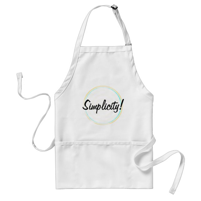 Tablier Simplicité Cercles Concentrés Apron (Devant)