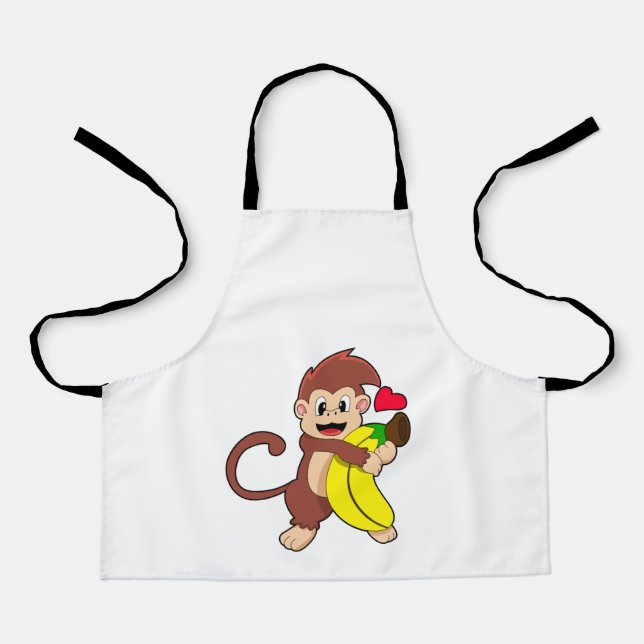 Tablier Singe à la banane (Recto)