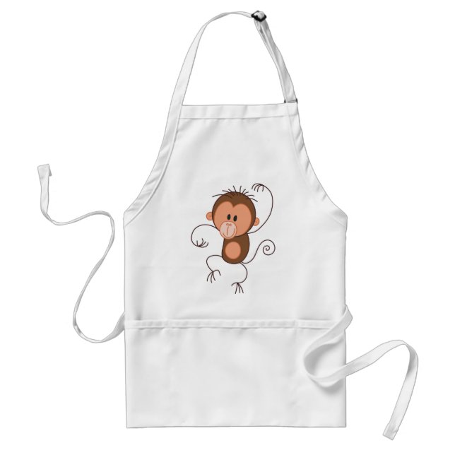 Tablier Singe mignon de danse (Devant)