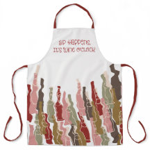 Sip Happens Apron - Amateurs de vin | Moyen et gra