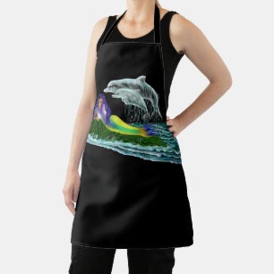 Tablier Sirène avec dauphins