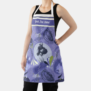 Tablier Sirènes de Whimsical Purple Abstrait