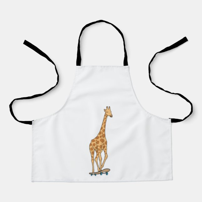 Tablier Skateboard girafe (Recto)