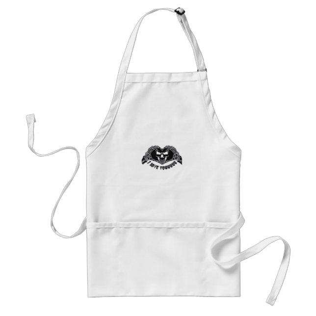 Tablier Skeleton Hands Skull, Halloween Design Pour Backgr (Devant)