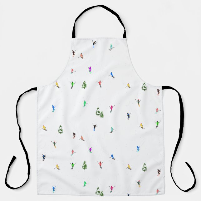 Tablier Ski alpin d'hiver Ski Ski Ski Motif (Recto)