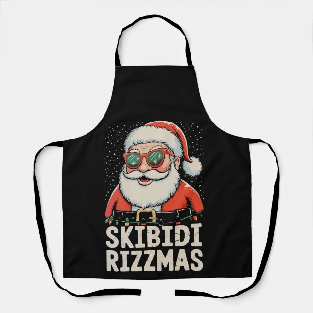 Tablier Skibidi Rizzmas Père Noël Rizz Noël Noël Noël Noël (Recto)