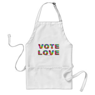 Tablier SlipperyJoe vote amour égalité fourrure de couleur