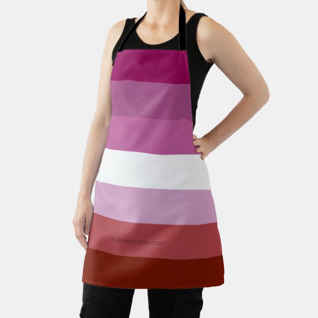 Tablier SlipperyJoe's lesbian pride flag feminine communit (Insitu)
