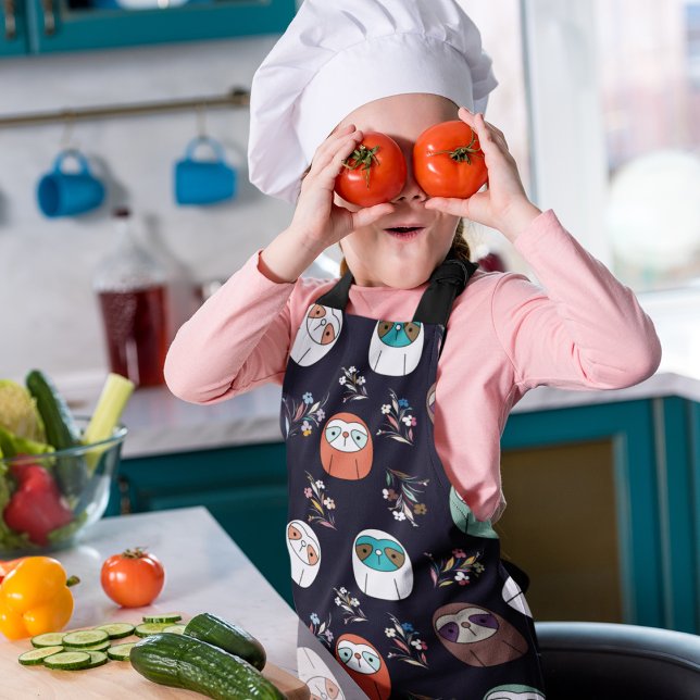 Tablier Sloth sombre (apron)