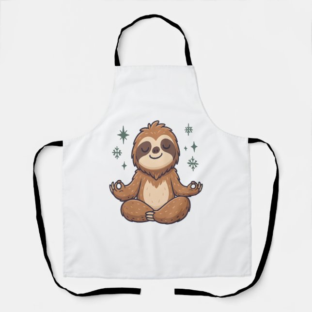 Tablier Sloth Yoga Sloth (Recto)