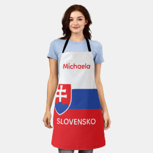Tablier Slovaquie Drapeau Slovaque Emblème Europe